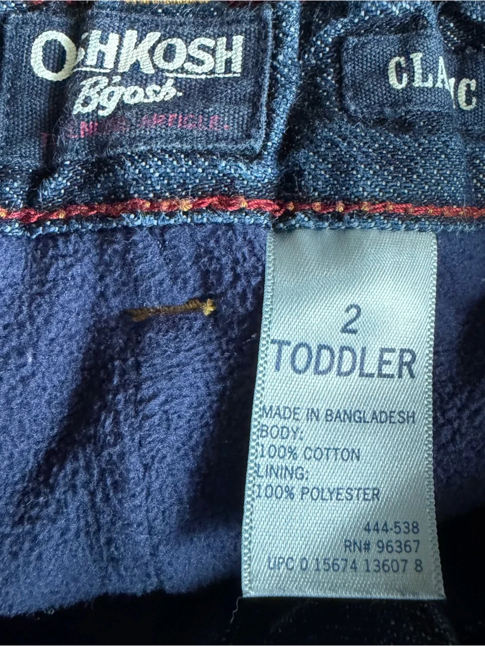 OshKosh B'gosh Dark Blue Denim Kids Jeans